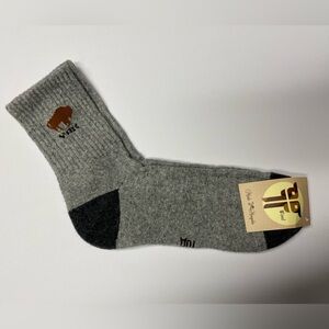 Yak wool blend thermal socks grey size 43-45 Mongolia